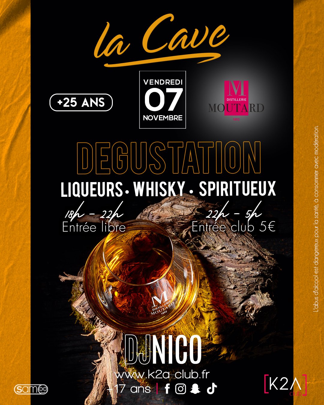 DÉGUSTATION LIQUEURS, WHISKY & SPIRITUEUX