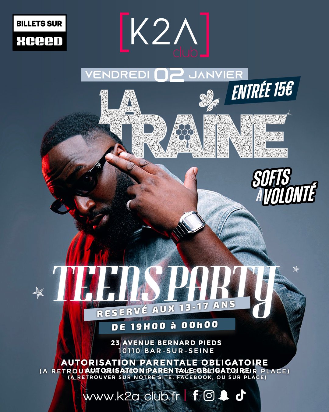 TEENS PARTY - SHOWCASE LA TRAINE